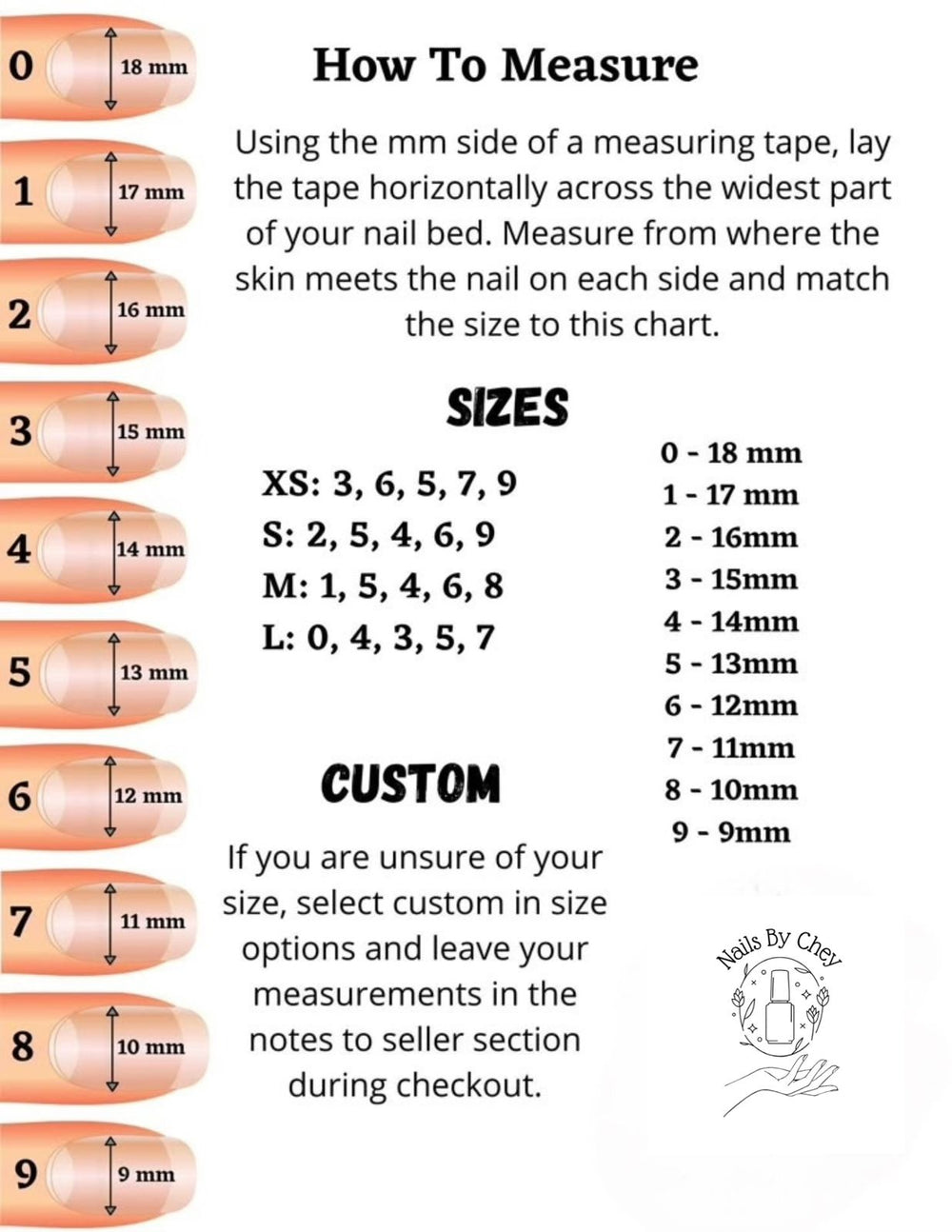 Size Chart 1